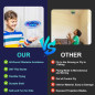 Drone jouet volant à main avec capteurs 360°, LED, mini UFO pour enfants 6-10 ans (Bleu) Drone jouet volant à main avec capteurs 360°, LED, mini UFO pour enfants 6-10 ans (Bleu)
