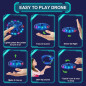 Drone jouet volant à main avec capteurs 360°, LED, mini UFO pour enfants 6-10 ans (Bleu) Drone jouet volant à main avec capteurs 360°, LED, mini UFO pour enfants 6-10 ans (Bleu)