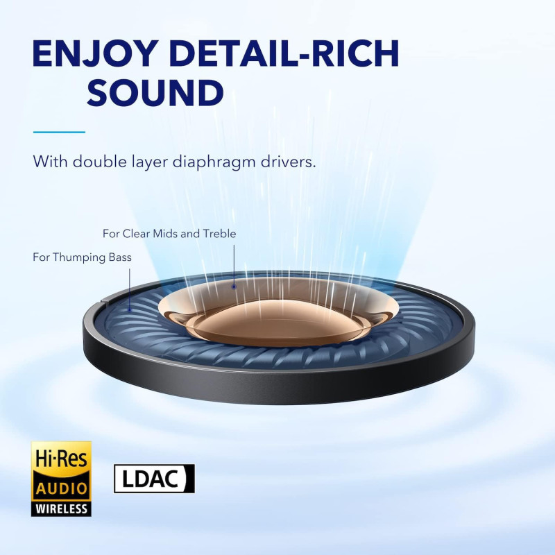 Soundcore by Anker Space A40: Adaptive Active Noise Cancelling Earbuds