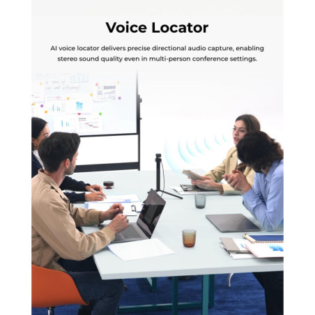 OBSBOT Tiny 3 Lite 4K AI Webcam with Spatial Audio & Compact AI Tracking