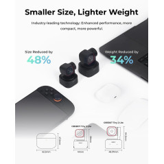 OBSBOT Tiny 3 Lite 4K Webcam with AI Spatial Audio & Compact Tracking
