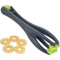Cotsoco 2-en-1 Roller Massageur Doigts Anti-Douleur Gris