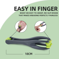 Cotsoco 2-in-1 Finger Massager Roller for Pain Relief & Circulation - Grey
