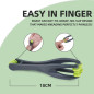 cotsoco 2-in-1 Finger Massager Roller for Pain Relief & Carpal Tunnel with 5 Acupressure Rings, Grey cotsoco 2-in-1 Finger Massager Roller for Pain Relief & Carpal Tunnel with 5 Acupressure Rings, Grey