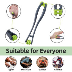 Cotsoco 2-in-1 Finger Massager Roller for Pain Relief & Circulation - Grey