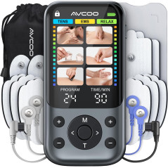 AVCOO TENS 24 Modes Écran Couleur - Soulagement Douleur