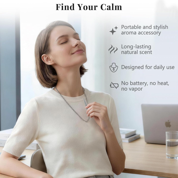 Collier Respiration Celvoir Estin - Soulagement de l'Anxiété et du Stress Collier Respiration Celvoir Estin - Soulagement de l'Anxiété et du Stress