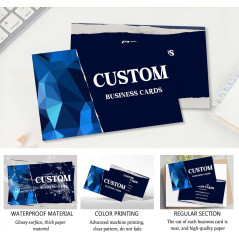 Custom Business Cards – Personalized with Your Logo, Text, or Photo for Unique Branding