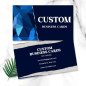 Custom Business Cards – Personalized with Your Logo, Text, or Photo for Unique Branding
