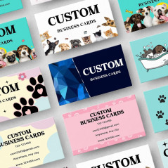 Custom Business Cards Personalized with Logo, Text, or Photo