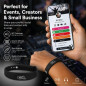 Adjustable Black NFC Smart Business Card Wristband - Easy Contact Sharing Adjustable Black NFC Smart Business Card Wristband - Easy Contact Sharing