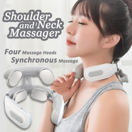 Appareil de Massage Nuque 2026 2.0 avec Chaleur & 6 Modes