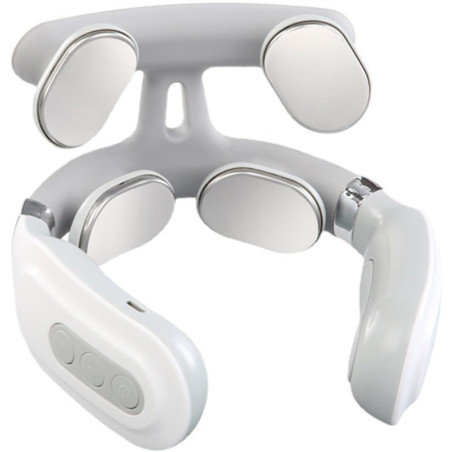 Appareil de Massage Cervical avec Chaleur 2026 2.0, 6 Modes, 16 Niveaux, Portable et Léger