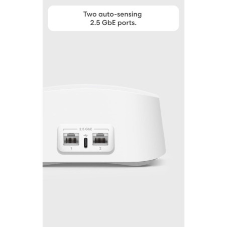 Amazon eero 7 Dual-Band Mesh Wi-Fi 7 Router 3-Pack – 2.5 Gbps, 6,000 sq. ft. Coverage