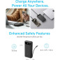 Anker Power Bank 20,000mAh avec câble USB-C intégré - Batterie Externe de Voyage Noire Anker Power Bank 20,000mAh avec câble USB-C intégré - Batterie Externe de Voyage Noire