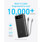Anker Power Bank 20,000mAh avec câble USB-C intégré - Batterie Externe de Voyage Noire Anker Power Bank 20,000mAh avec câble USB-C intégré - Batterie Externe de Voyage Noire