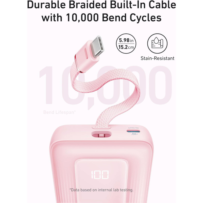 Anker Zolo 20,000mAh Chargeur Portable 30W USB-C intégré