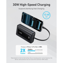 Anker Zolo 20,000mAh Chargeur Portable 30W USB-C intégré