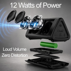 Enceinte Bluetooth OontZ Angle 3 Gen 4, 12W, 24h d'autonomie