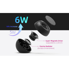 USB-Powered Computer Speaker for PC & Laptop with USB-C Adapter