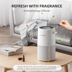 AromaRoom Air Purifier for Home - Removes Smoke, Pollen & Pet Hair