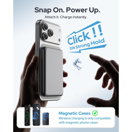 Chargeur Portable MagSafe 5000mAh Slim Sans Fil Magnétique