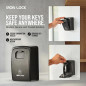 Iron Lock® XXL Boîte à Clés Murale à Code, Résistante pour Extérieur (Noir) Iron Lock® XXL Boîte à Clés Murale à Code, Résistante pour Extérieur (Noir)