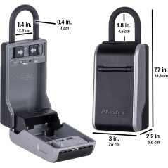Master Lock High Capacity Key Lockbox with Combination Dial & Removable Shackle