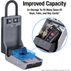 Master Lock High Capacity Key Lockbox with Combination Dial & Removable Shackle