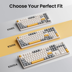 Kisnt KN85 Wireless Mechanical Keyboard 75% RGB Hot-Swappable Retro