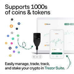 Trezor Safe 3 Crypto Wallet - Secure Passphrase & Element Protection