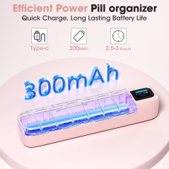 Daviky Smart Automatic Pill Dispenser with Alarm – Easy Medication Organizer