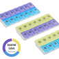 EZY DOSE Boîte Pilulier 7 Jours AM/PM, Compartiments Verrouillables, Sans BPA, Couleur Aléatoire EZY DOSE Boîte Pilulier 7 Jours AM/PM, Compartiments Verrouillables, Sans BPA, Couleur Aléatoire
