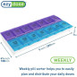 EZY DOSE 7-Day AM/PM Pill Planner, Large Locking Medicine & Vitamin Organizer, BPA Free, Color Varies EZY DOSE 7-Day AM/PM Pill Planner, Large Locking Medicine & Vitamin Organizer, BPA Free, Color Varies