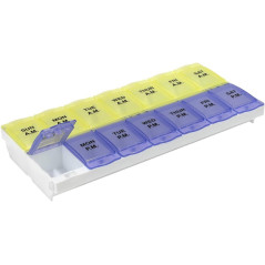 EZY DOSE 7-Day AM/PM Pill Organizer - Large, Locking, BPA Free