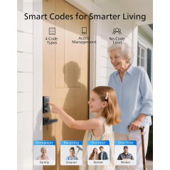 Serrure Philips WiFi avec Poignée, Télécommande APP intégrée