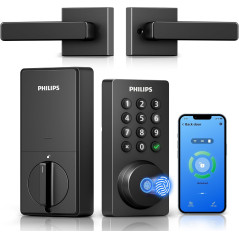 Philips WiFi Keypad Deadbolt with Handle | Remote APP Control Smart Lock