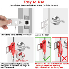 AceMining Serrure Portable pour Porte - Sécurité Voyages & Maison