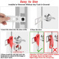 AceMining Serrure de Porte Portable, Sécurité pour Hôtel et Voyage à Domicile AceMining Serrure de Porte Portable, Sécurité pour Hôtel et Voyage à Domicile
