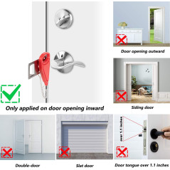 AceMining Portable Door Lock – Travel & Home Security Solution