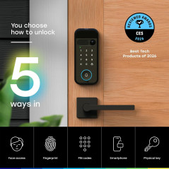 myQ Secure View™ : Serrure Intelligente 3-en-1 avec Caméra 2K HDR