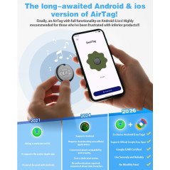 Air Tags 4 Pack Android IP65 – Suivi 2 Ans Batterie