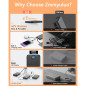 Chargeur Portable 10000mAh avec 4 Câbles Intégrés - 40% Plus Petit et Compact Chargeur Portable 10000mAh avec 4 Câbles Intégrés - 40% Plus Petit et Compact