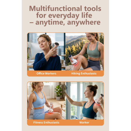 Lymphatic Drainage Massager & Anti-Cellulite Tool - Arctic White