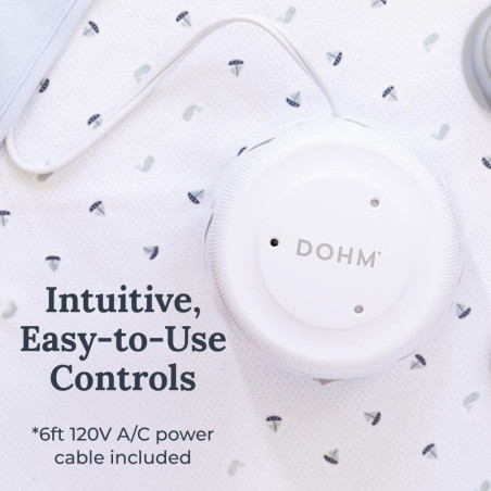 Yogasleep Dohm Uno Blanc - Machine à Bruit Blanc pour Sommeil Apaisant