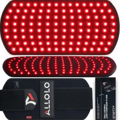 Ceinture Thérapie Lumière Rouge ALLOLO 3-en-1 avec Télécommande