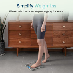 Etekcity Digital Bathroom Scale 400 lbs - 6mm Tempered Glass Body Scale