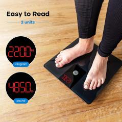Pèse-personne numérique GE 500 lbs, balance salle de bain robuste et précise