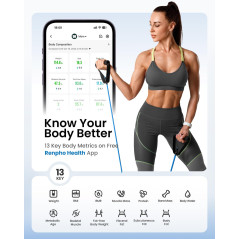 RENPHO Smart Scale 7-in-1: Body Weight, Fat, BMI up to 500 lbs