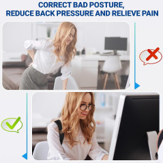 Correcteur de Posture Réglable pour Dos Haut - Femme & Homme